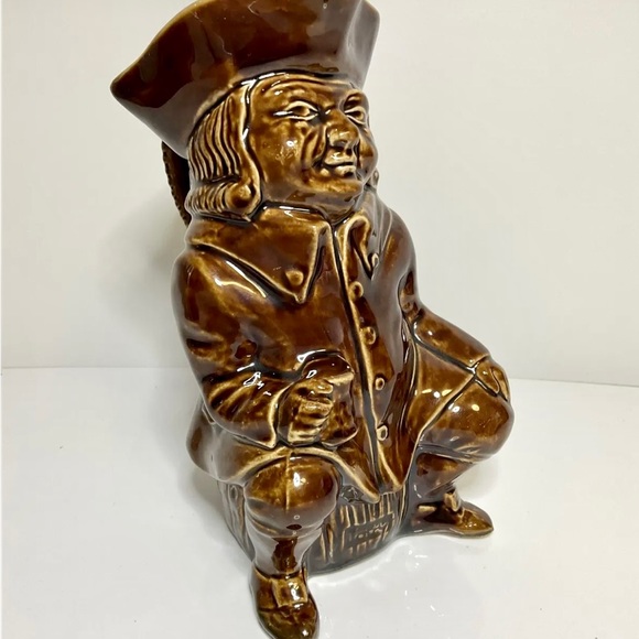 Vintage Pottery Character Toby Jug Mug Brown, England - Picture 7 of 11
